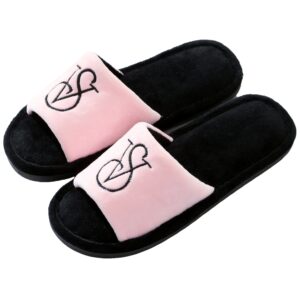Open-toed Indoor Fluffy Slippers