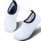 White Swim Shoes Kids Quick Dry Anti Slip Aqua Socks
