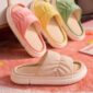 Spring and Summer Thick soles Breathable Linen Slippers