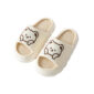 ladies cartoon bear cotton and linen slippers