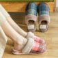 Simple plaid ladies autumn and winter slippers