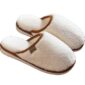 Home thick-soled couples furry non-slip floor slippers